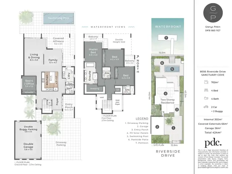 Floorplan of Homely house listing, 8056 Riverside Drive, Sanctuary Cove QLD 4212