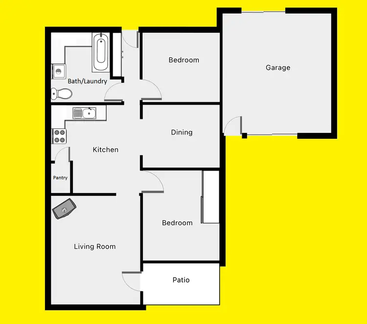 Floorplan of Homely house listing, 3 Sandy Lane, Cardross VIC 3496