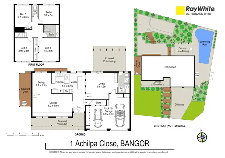Floorplan of Homely house listing, 1 Achilpa Close, Bangor NSW 2234