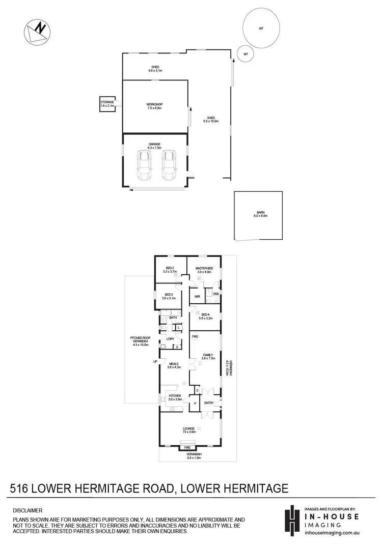 Floorplan of Homely house listing, 516 Lower Hermitage Road, Lower Hermitage SA 5131