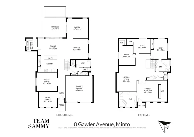 Floorplan of Homely house listing, 8 Gawler Avenue, Minto NSW 2566