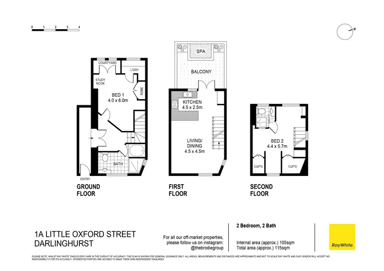 Floorplan of Homely house listing, 1A Little Oxford Street, Darlinghurst NSW 2010