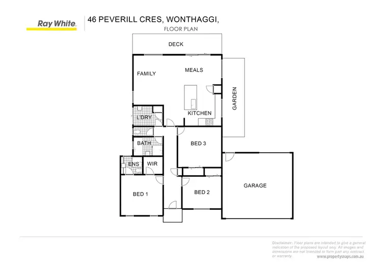 Floorplan of Homely house listing, 46 Peverill Crescent, Wonthaggi VIC 3995