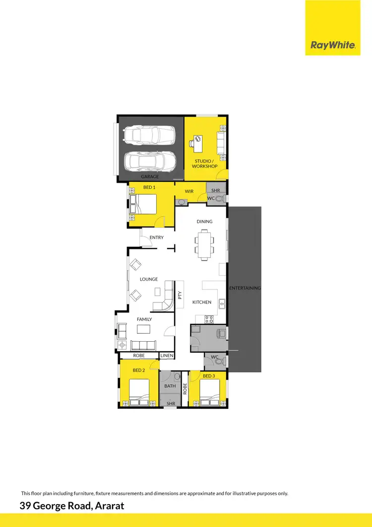 Floorplan of Homely house listing, 39 George Road, Ararat VIC 3377