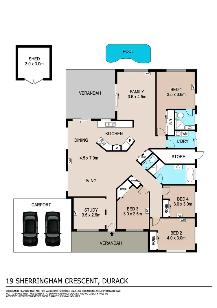Floorplan of Homely house listing, 19 Sherringham Crescent, Durack NT 830