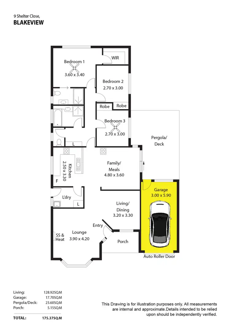 Floorplan of Homely house listing, 9 Shelter Close, Blakeview SA 5114