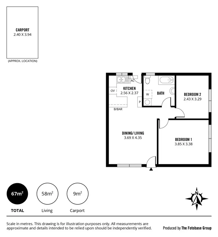 Floorplan of Homely unit listing, 7/23 East Street, Torrensville SA 5031