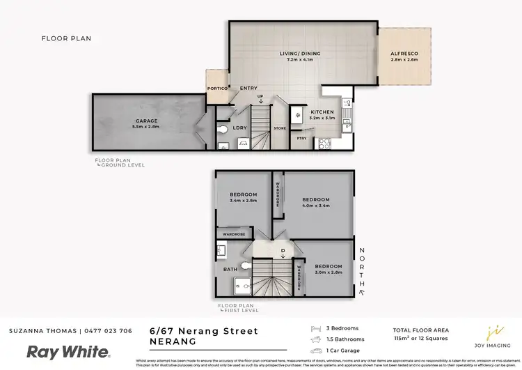 Floorplan of Homely unit listing, 6/67 Nerang Street, Nerang QLD 4211