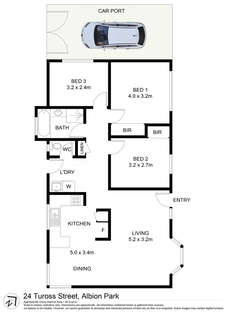 Floorplan of Homely house listing, 24 Tuross Street, Albion Park NSW 2527