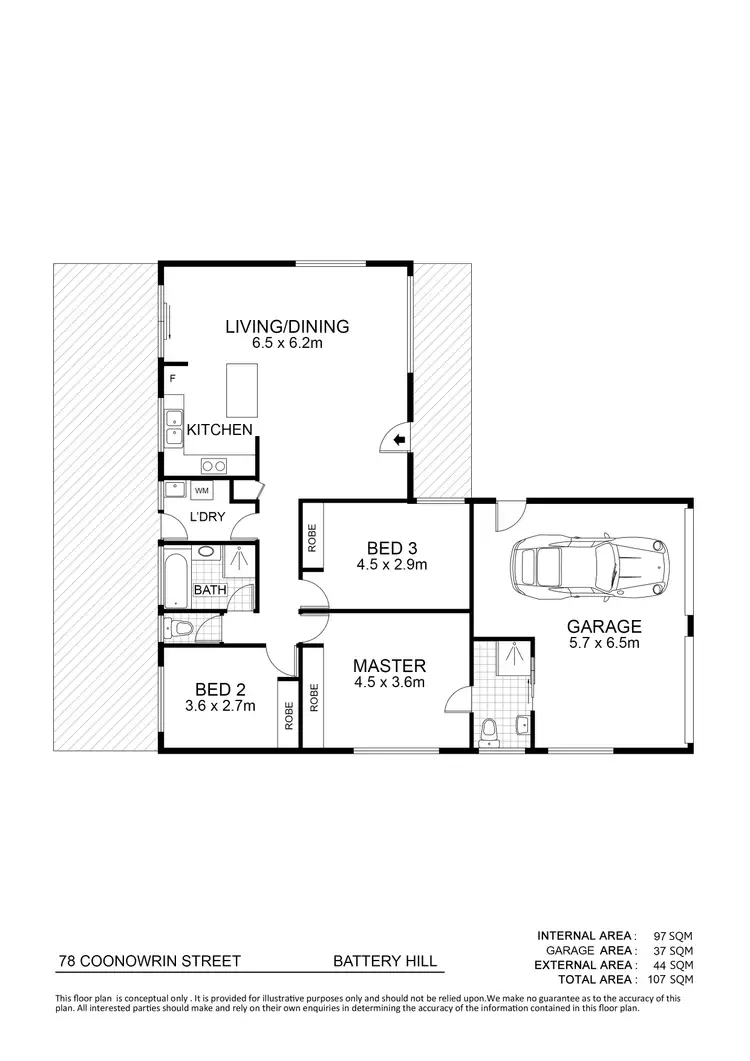Floorplan of Homely house listing, 78 Coonowrin Street, Battery Hill QLD 4551