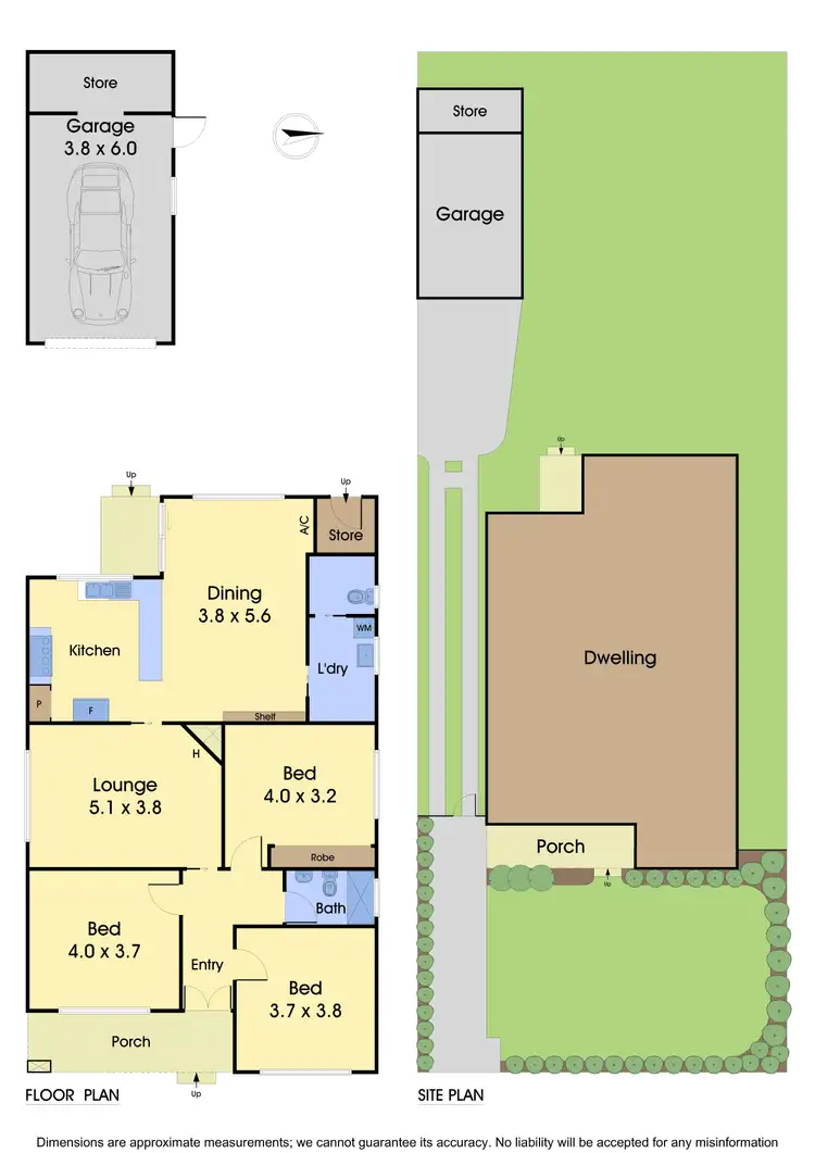 Floorplan of Homely house listing, 1A Skipton Road, Hughesdale VIC 3166