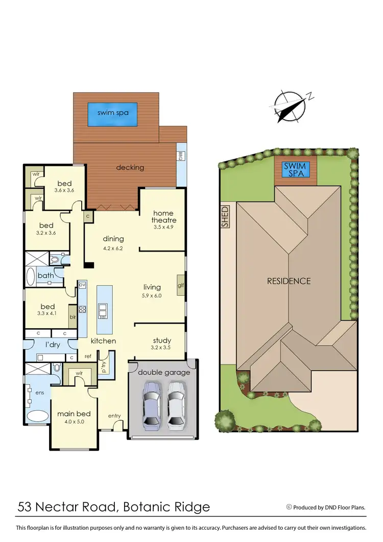 Floorplan of Homely house listing, 53 Nectar Road, Botanic Ridge VIC 3977