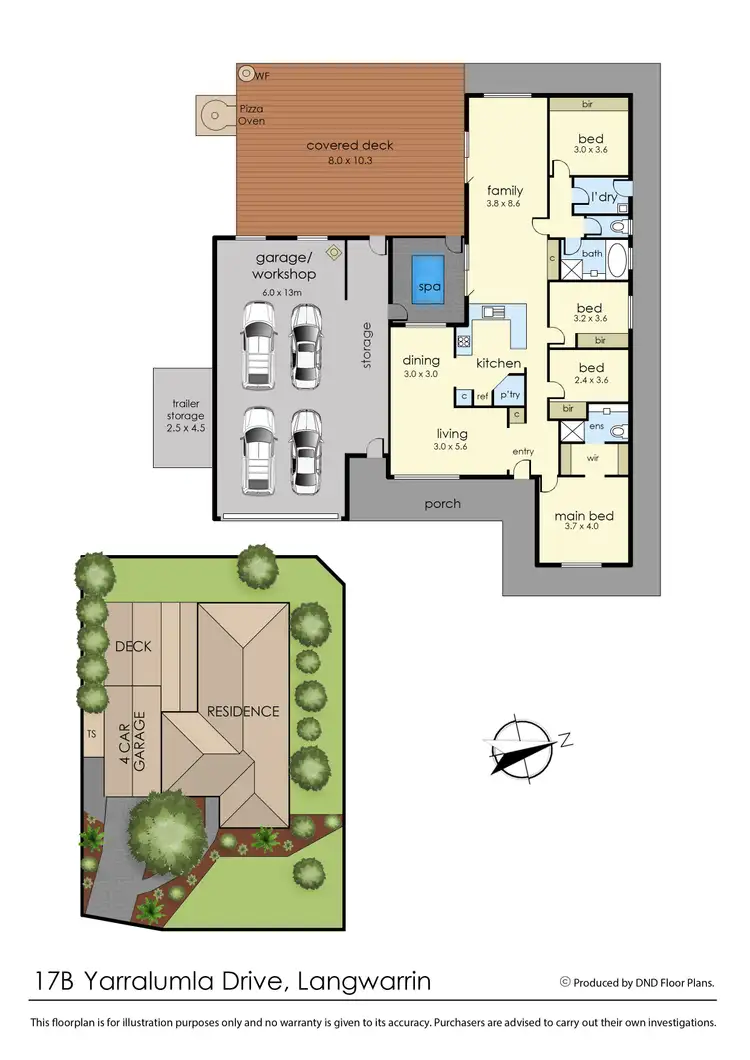 Floorplan of Homely house listing, 17 Yarralumla Drive, Langwarrin VIC 3910