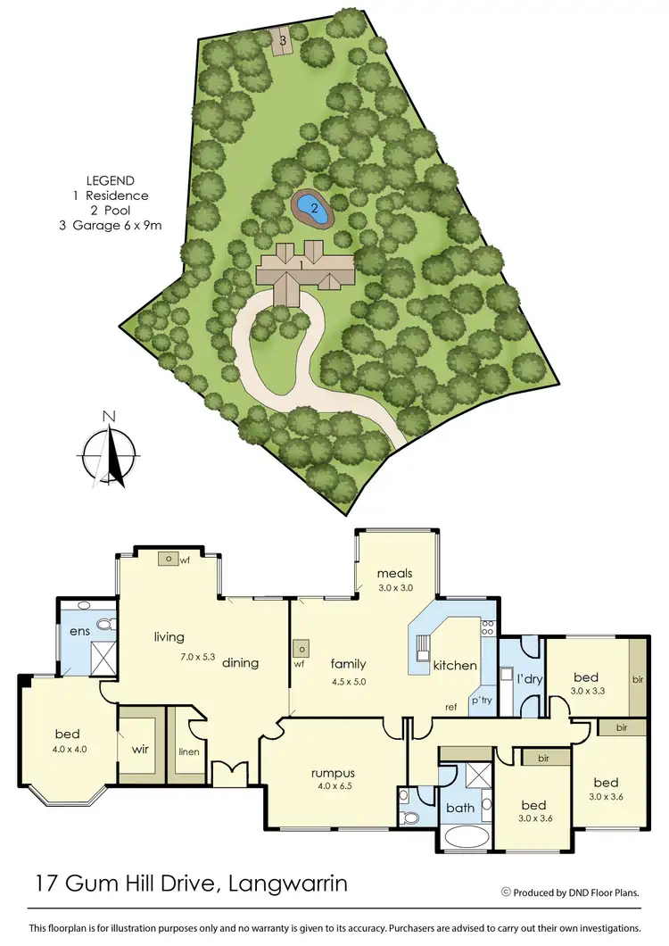 Floorplan of Homely rural property listing, 17 Gum Hill Drive, Langwarrin VIC 3910
