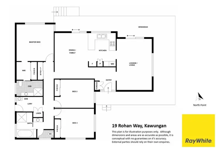 Floorplan of Homely house listing, 19 Rohan Way, Kawungan QLD 4655