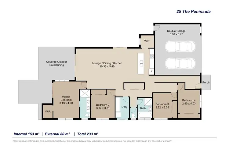 Floorplan of Homely house listing, 25 The Peninsula, Banksia Beach QLD 4507