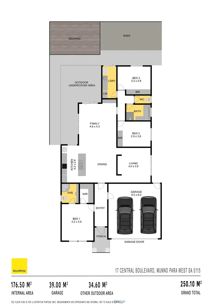 Floorplan of Homely house listing, 17 Central Boulevard, Munno Para West SA 5115