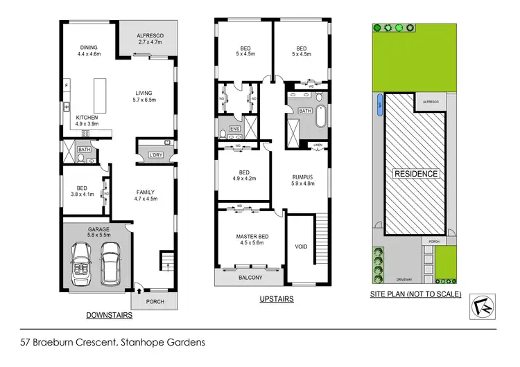 Floorplan of Homely house listing, 57 Braeburn Crescent, Stanhope Gardens NSW 2768
