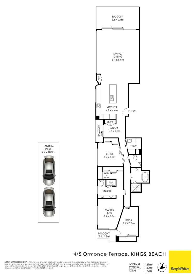 Floorplan of Homely unit listing, Unit 4/5 Ormonde Terrace, Kings Beach QLD 4551