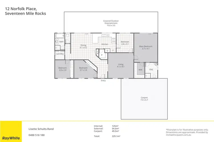 Floorplan of Homely house listing, 12 Norfolk Place, Seventeen Mile Rocks QLD 4073