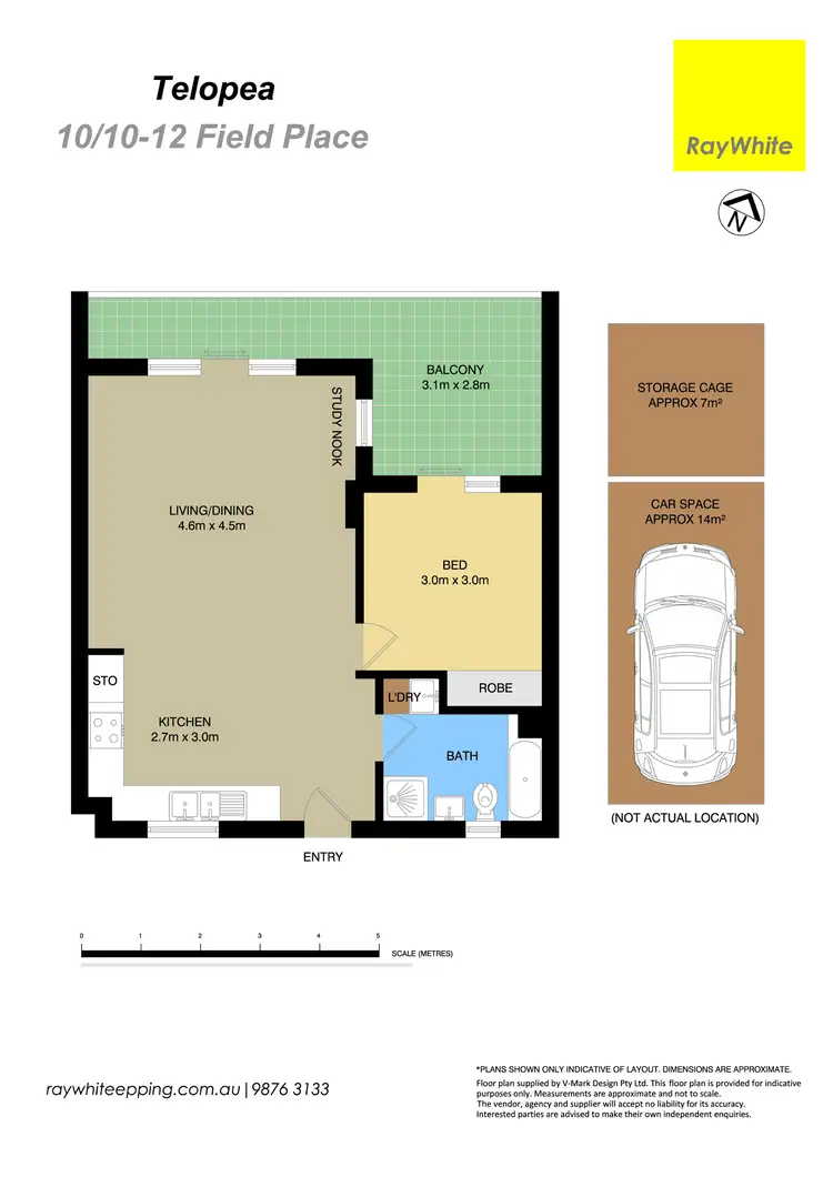 Floorplan of Homely unit listing, 10/12 Field Place, Telopea NSW 2117