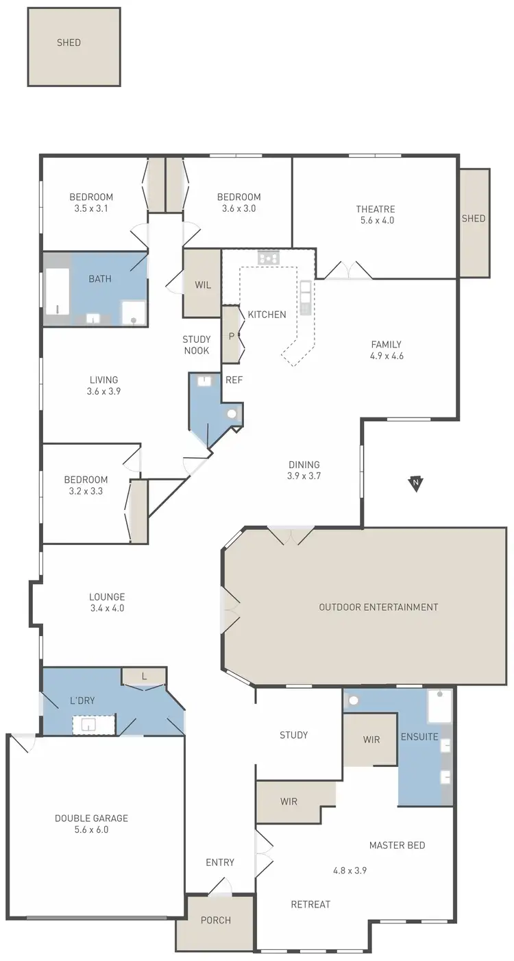 Floorplan of Homely house listing, 10 Moonlight Place, Tarneit VIC 3029
