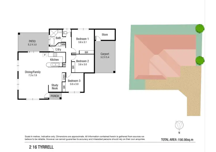 Floorplan of Homely unit listing, 2/16 Tyrrell Street, Gulliver QLD 4812