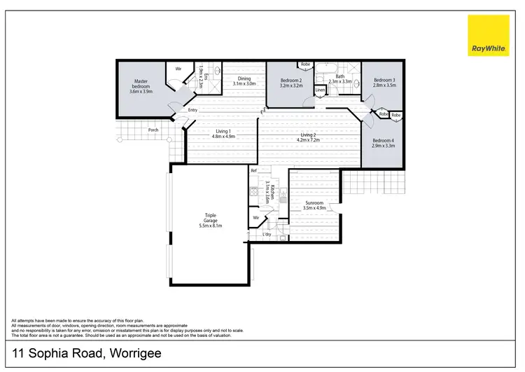 Floorplan of Homely house listing, 11 Sophia Road, Worrigee NSW 2540