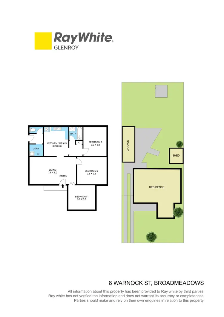Floorplan of Homely house listing, 8 Warnock Street, Broadmeadows VIC 3047