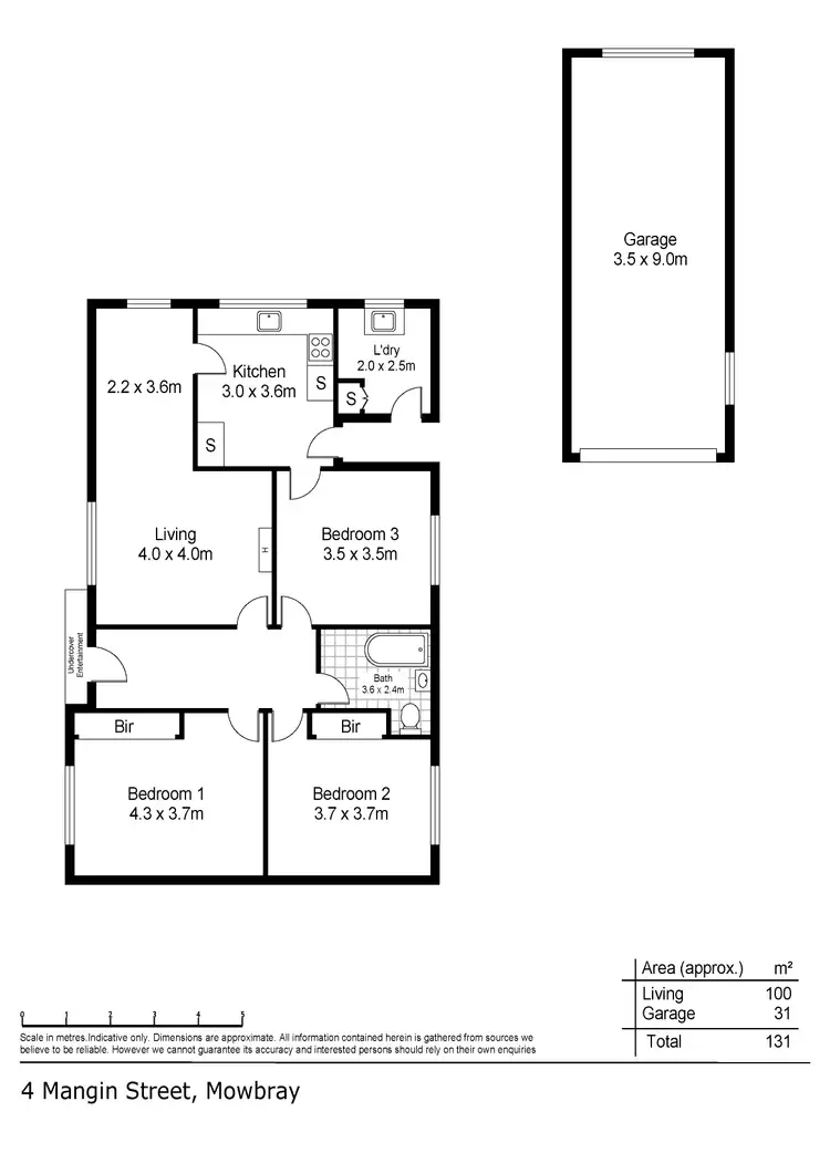 Floorplan of Homely house listing, 4 Mangin Street, Mowbray TAS 7248