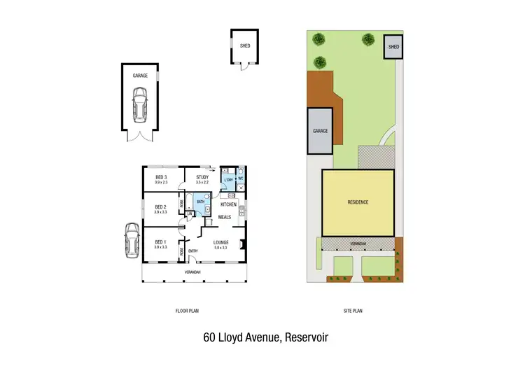 Floorplan of Homely house listing, 60 Lloyd Avenue, Reservoir VIC 3073