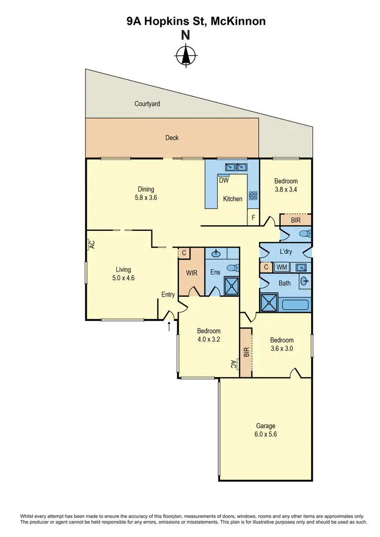 Floorplan of Homely house listing, 9a Hopkins Street, Mckinnon VIC 3204
