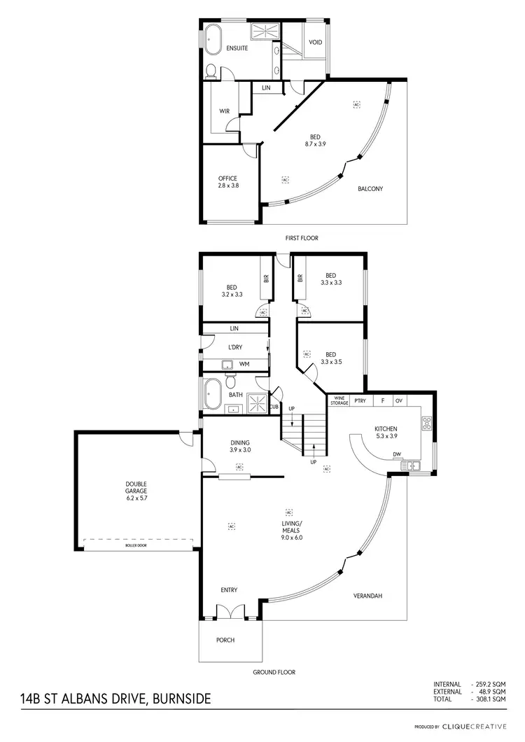 Floorplan of Homely house listing, 14B St Albans Drive, Burnside SA 5066