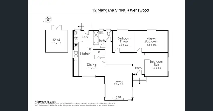 Floorplan of Homely house listing, 12 Mangana Street, Ravenswood TAS 7250