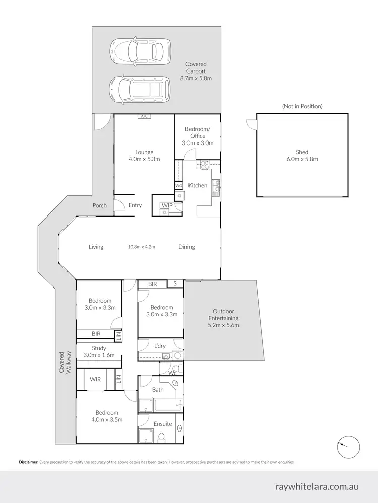 Floorplan of Homely house listing, 5 Gindalbie Court, Lara VIC 3212