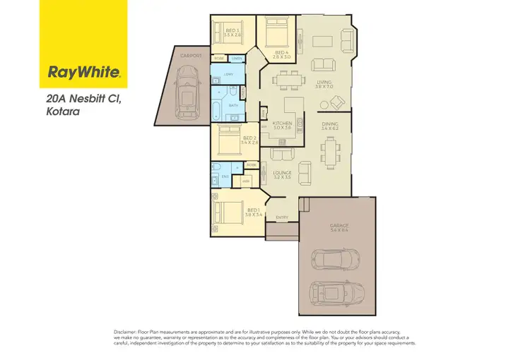 Floorplan of Homely house listing, 20A Nesbitt Close, Kotara NSW 2289