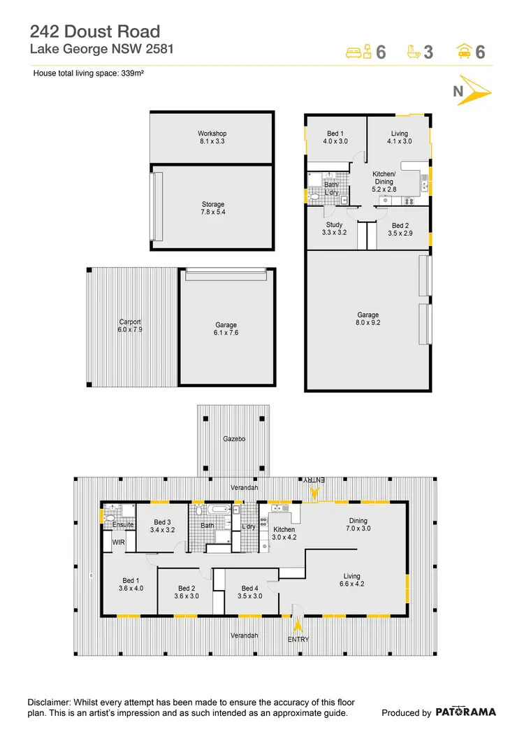 Floorplan of Homely house listing, 242 Doust Road, Lake George NSW 2581
