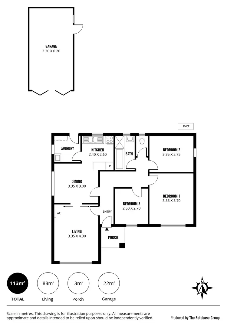 Floorplan of Homely house listing, 45 Press Road, Brooklyn Park SA 5032
