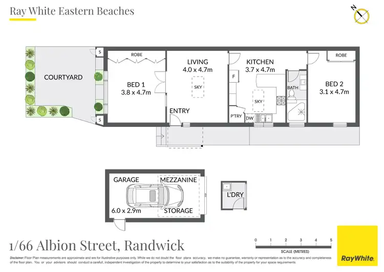 Floorplan of Homely apartment listing, 1/66 Albion Street, Randwick NSW 2031