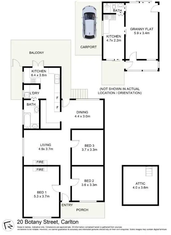 Floorplan of Homely house listing, 20 Botany Street, Carlton NSW 2218