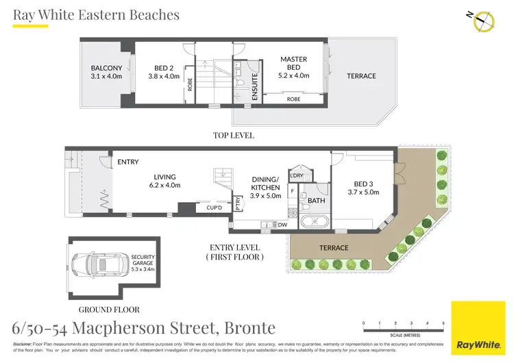 Floorplan of Homely townhouse listing, 6/50-54 Macpherson Street, Bronte NSW 2024