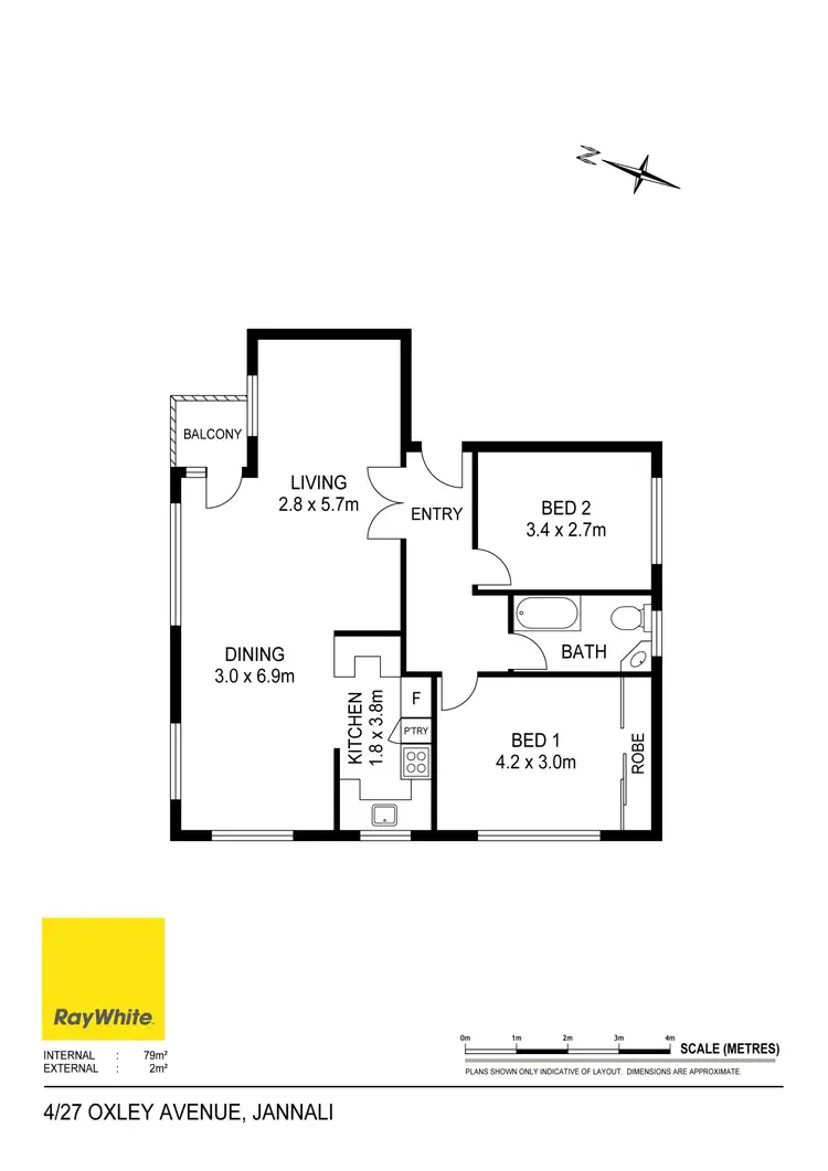 Floorplan of Homely apartment listing, 4/27 Oxley Avenue, Jannali NSW 2226