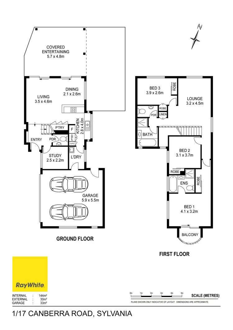 Floorplan of Homely townhouse listing, 1/17 Canberra Road, Sylvania NSW 2224