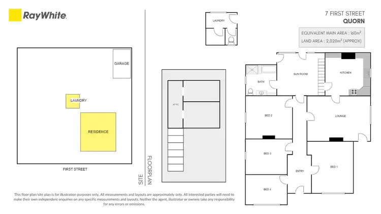 Floorplan of Homely house listing, 5-7 First Street, Quorn SA 5433