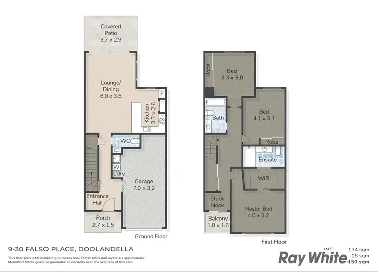 Floorplan of Homely townhouse listing, 9/30 Falso Place, Doolandella QLD 4077