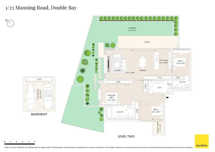 Floorplan of Homely apartment listing, 1/23 Manning Road, Double Bay NSW 2028