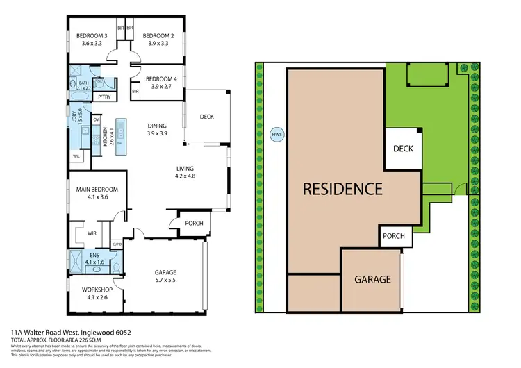 Floorplan of Homely house listing, 11A Walter Road West, Inglewood WA 6052