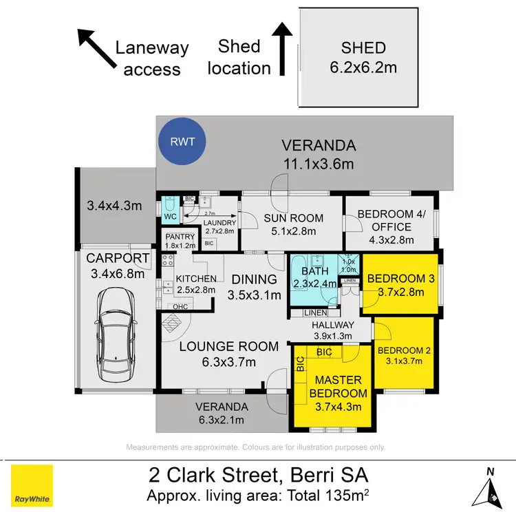 Floorplan of Homely house listing, 2 Clark Street, Berri SA 5343