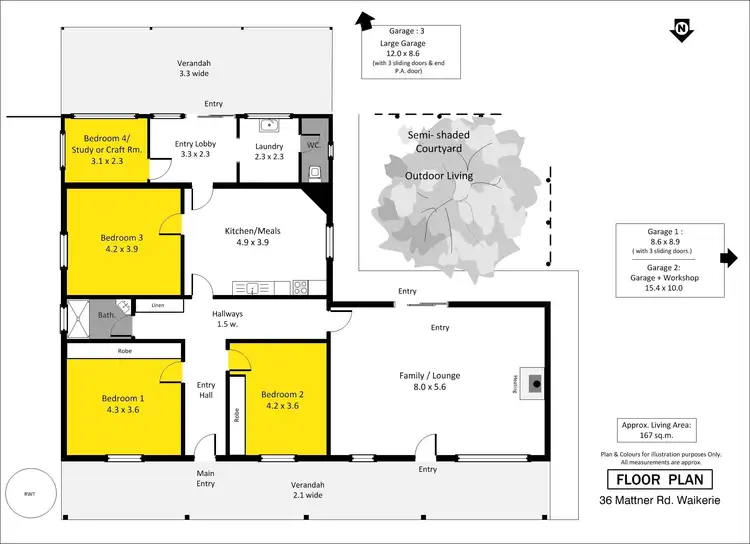 Floorplan of Homely house listing, 36 Mattner Road, Waikerie SA 5330