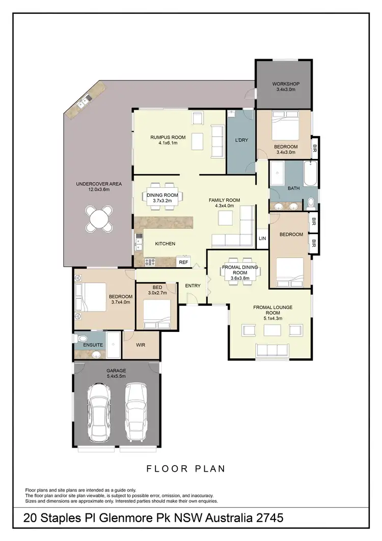 Floorplan of Homely house listing, 20 Staples Place, Glenmore Park NSW 2745